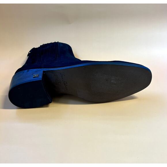 Sam Edelman Women's Ankle Booties Boots Heeled Black Suede Size 8 - Picture 5 of 5